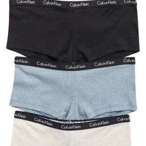 Calvin Klein 3-Pack Cotton Rib Knit Boyshorts
